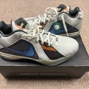 NWT Nike Kevin Durant Light Silver and Blue Basketball Shoes